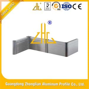 Protección de bordes de superficies de pared Rodapié Rodapié Línea de patadas perfil de aluminio