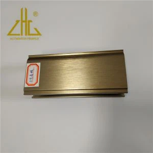 Puerta corredera de aluminio color bronce mate