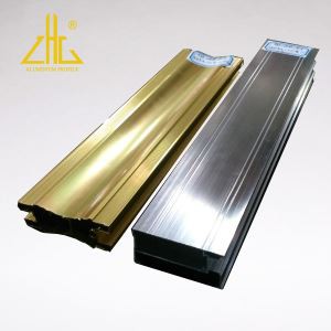 Perfil de aluminio extruido 6063 T5 con superficie polaca