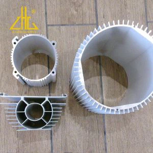 Perfil de aluminio anodizado y con recubrimiento de polvo para carcasa de motor de marco eléctrico y caja de aluminio
